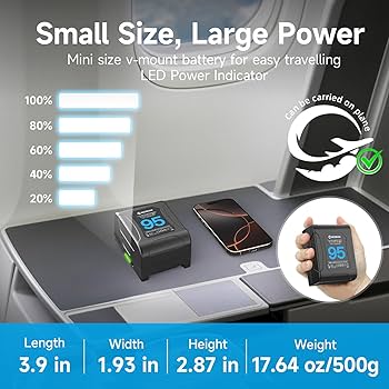 Vマウントバッテリー Moman Power 95 Amazon.com: Moman V Mount Battery, Power 95 95Wh 6450mAh